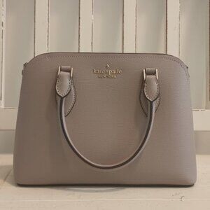 Kate Spade Darcy Leather Crossbody Satchel Shoulder Bag Taupe